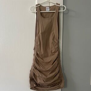Aritzia TNA Malibu Dress in beige